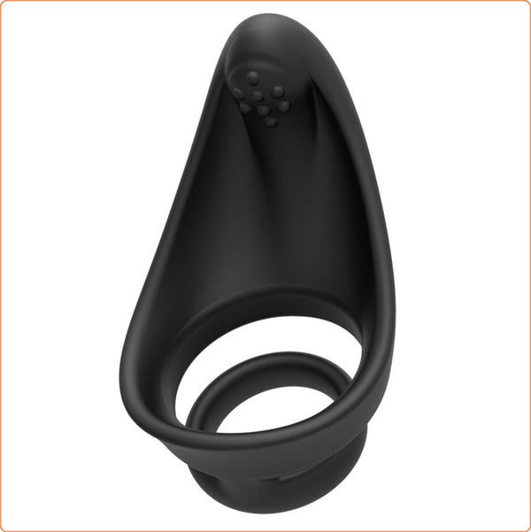 Silicone Dual Penis Ring with Taint Teaser