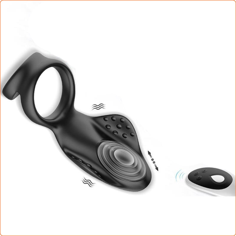 Rechargeable Silicone Dual Penis Ring