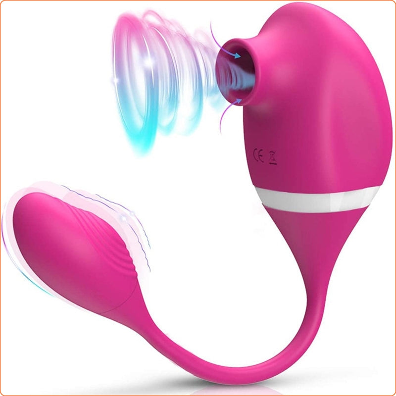 Nipple Clitoral Sucking Vibrator with Vibrating Egg
